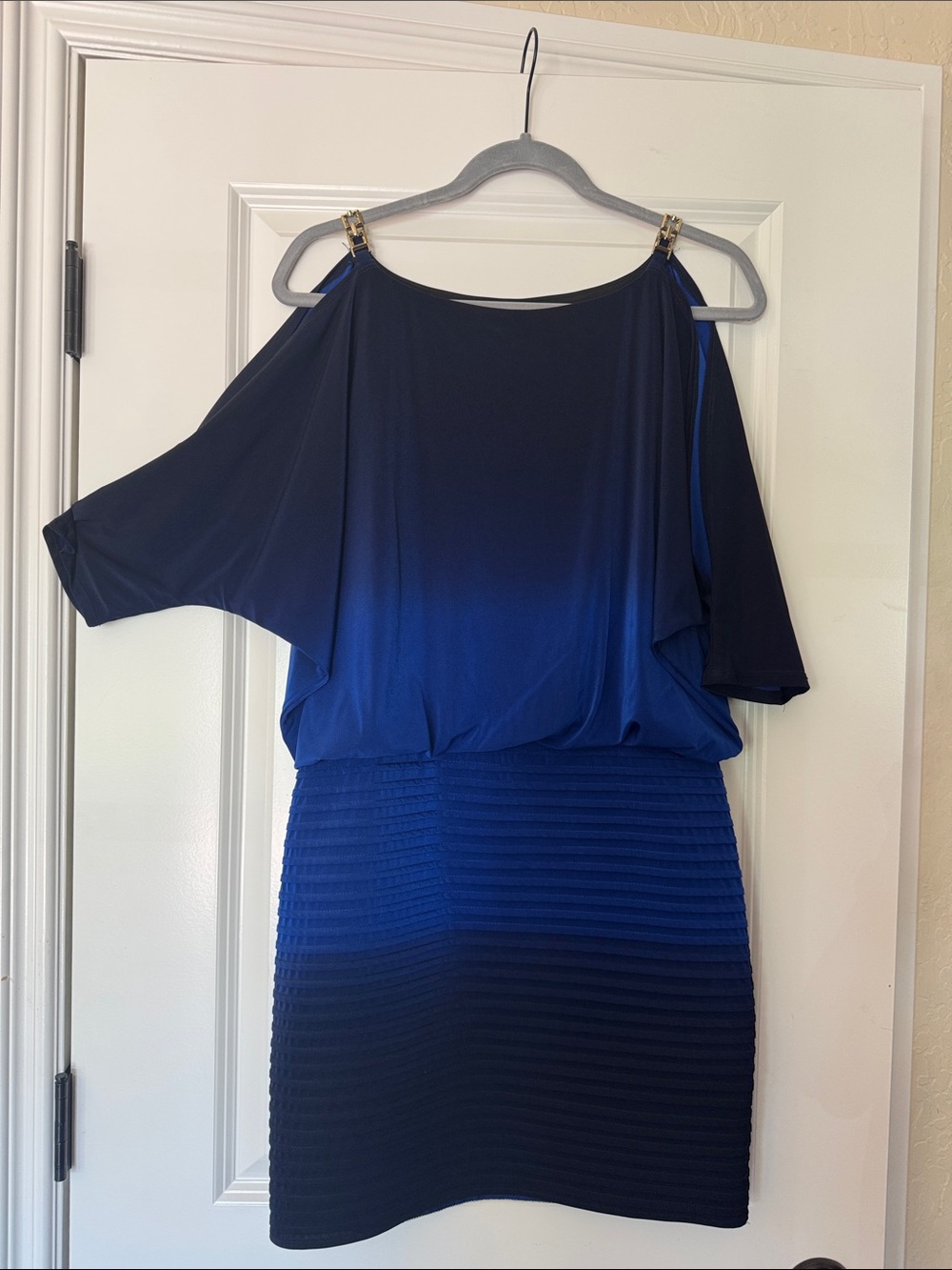 Xscape Blue Ombre Party Dress